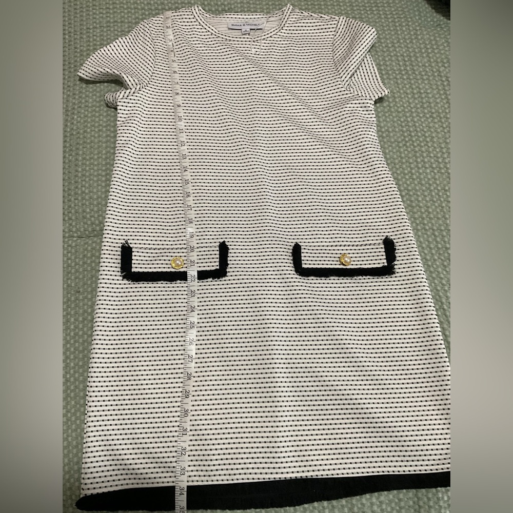 Emma & Michele Striped Black and Cream Top - Picture 9 of 9